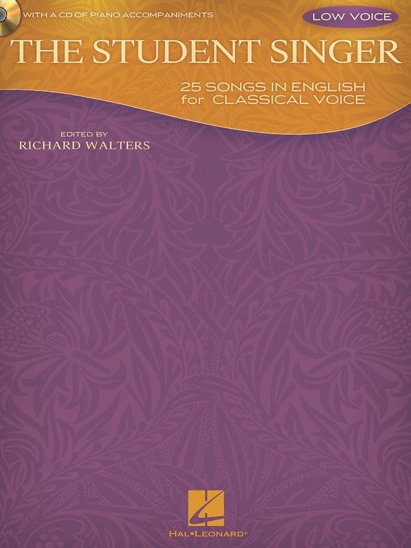 The Student Singer — Low Voice, Book/CD (Hal Leonard)