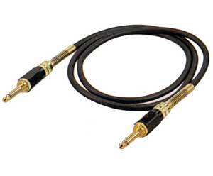 Guitar Cable- Black&Gold Plugs-6m