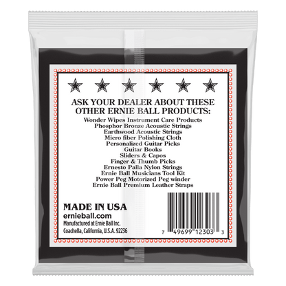 Ernie Ball Medium Loop End Stainless Steel Tenor Banjo Guitar Strings, 10-30 Gauge — view 2