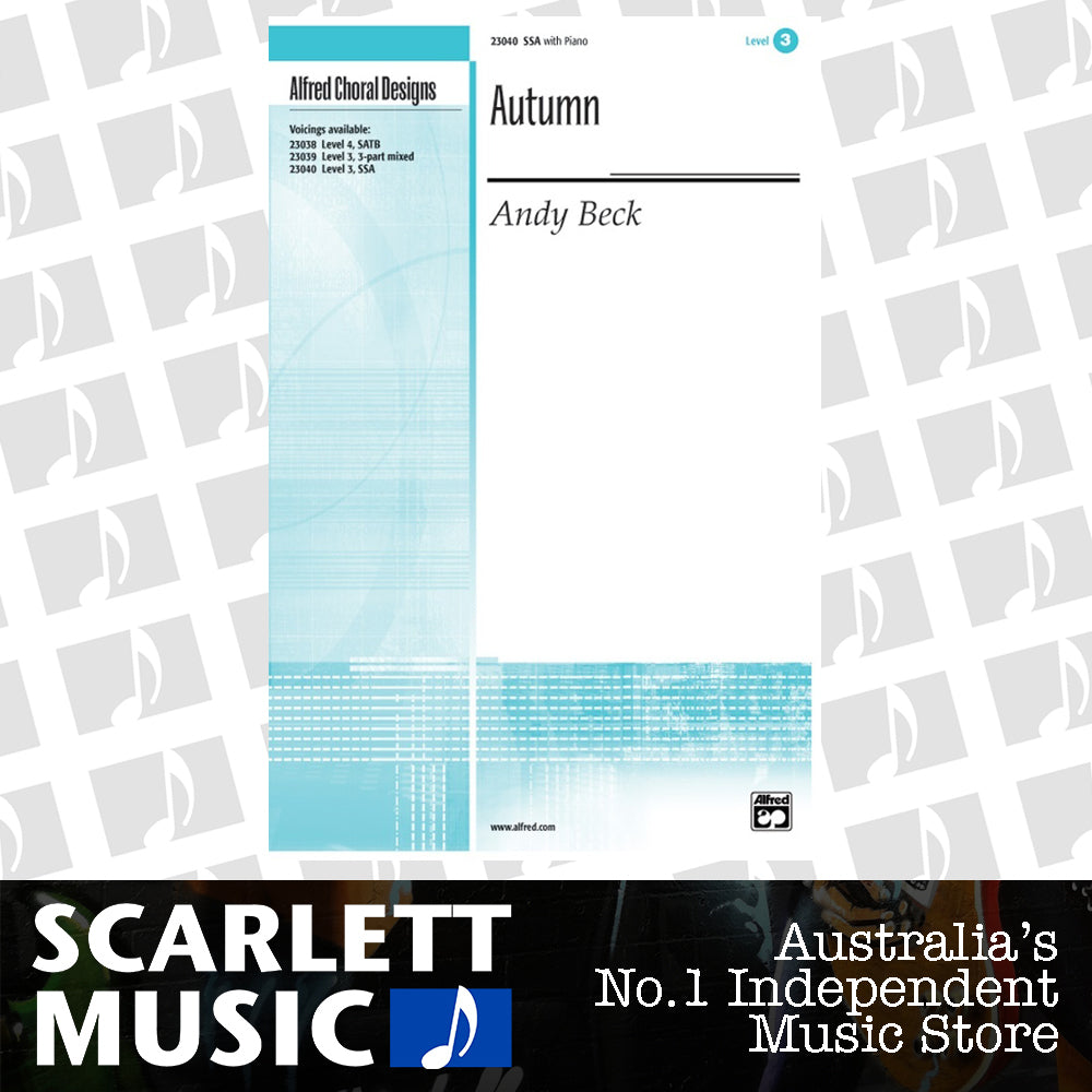 Autumn SSA/PNO Level 3 Choral Sheet Music — view 2