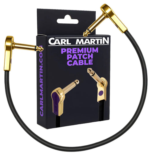 Carl Martin Gold-Plated 30cm Premium Flat Patch Cable for Pedalboards