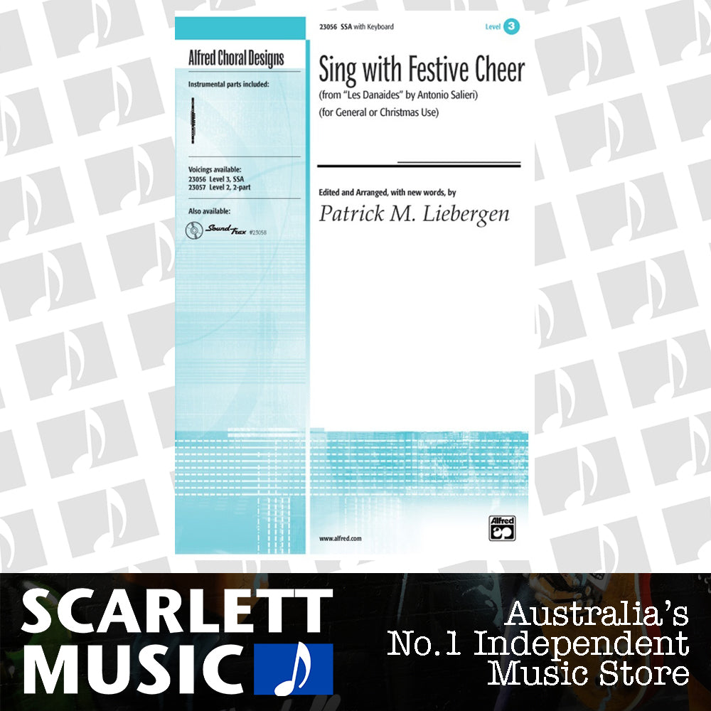 Sing With Festive Cheer SSA/PNO/Optional Flutes Choral Sheet Music — view 2