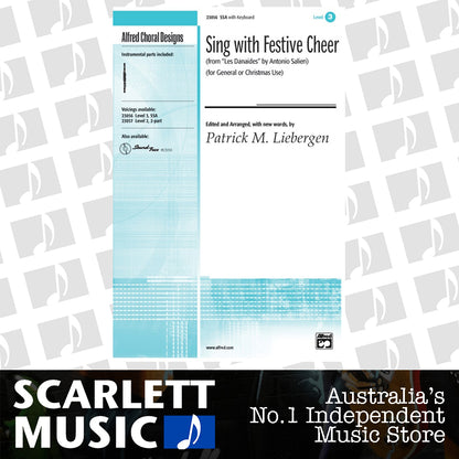 Sing With Festive Cheer SSA/PNO/Optional Flutes Choral Sheet Music — view 2
