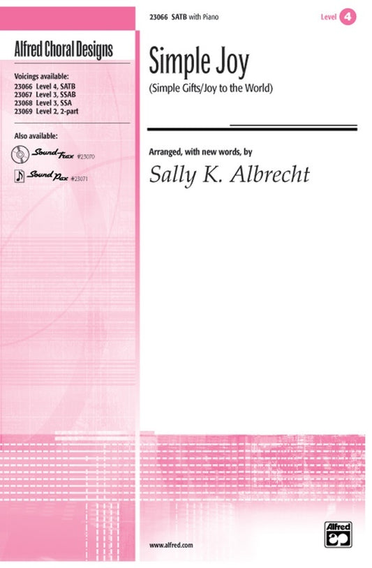 Simple Joy SATB/Piano Level 4 Choral Sheet Music
