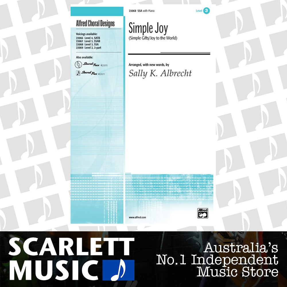 Simple Joy SSA/Piano Level 3 Choral Sheet Music — view 2