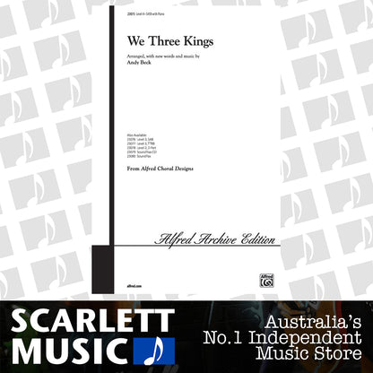 We Three Kings SATB/Piano Level 4 Choral Sheet Music — view 2