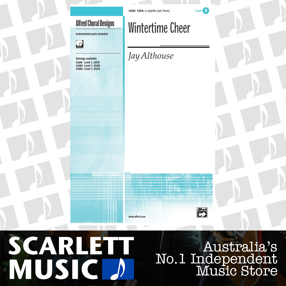 Wintertime Cheer SSAA Unaccompanied/Optional Piano Level 3 Choral Sheet Music — view 2