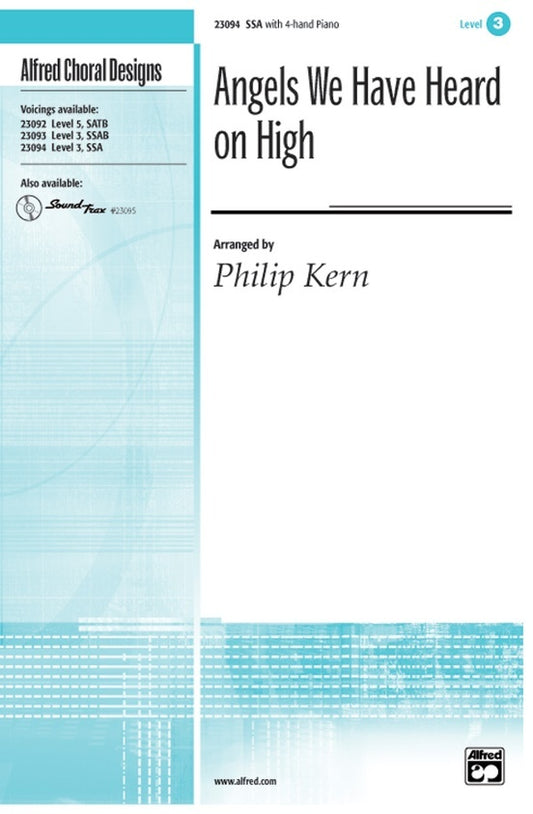 Angels We Have Heard on High SSA/PD Level 5 Choral Sheet Music