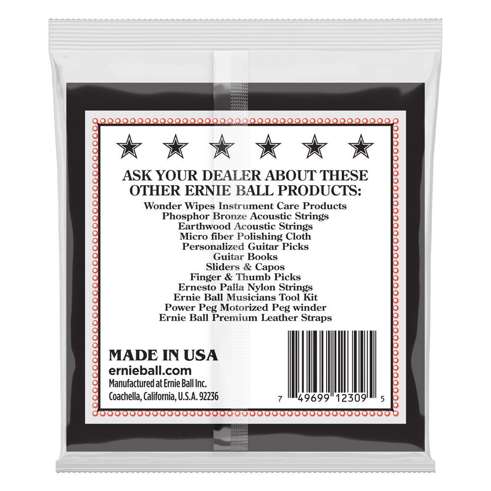 Ernie Ball Medium 5-String Loop End Stainless Steel Banjo Guitar Strings, 10-10 Gauge — view 2