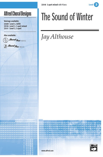 Sound of Winter 3 Part Mixed Choral Sheet Music with Piano Level 3