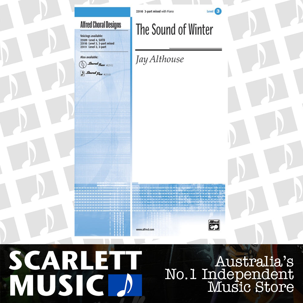 Sound of Winter 3 Part Mixed Choral Sheet Music with Piano Level 3 — view 2