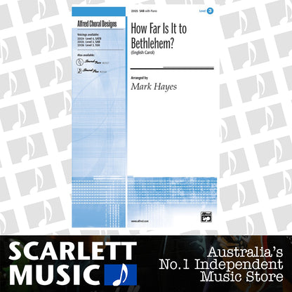How Far Is It To Bethlehem SAB/Piano Level 3 — view 2