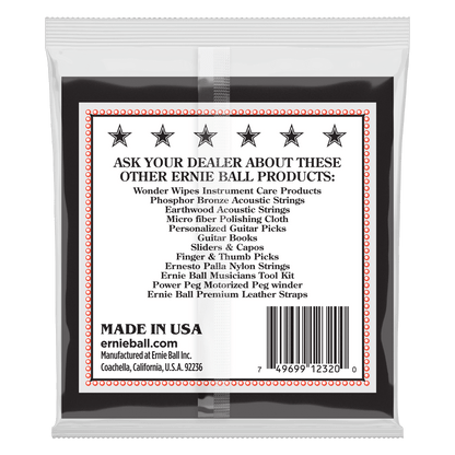 Ernie Ball Medium Loop End Stainless Steel Mandolin Guitar Strings, 10-36 Gauge — view 2