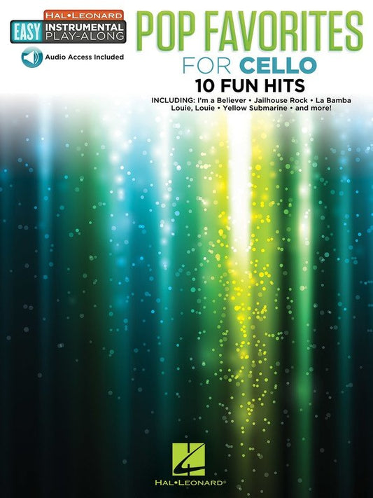 Pop Favorites for Cello — Book/Online Audio (Hal Leonard / Easy Instrumental Play-Along)