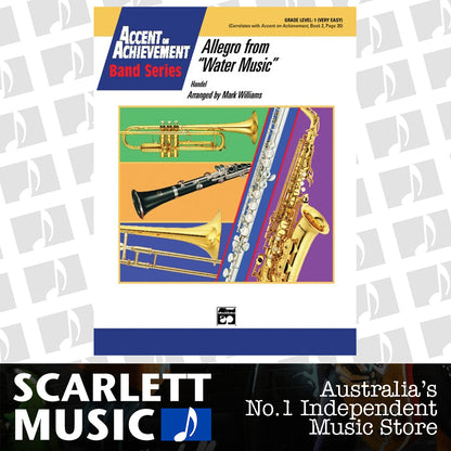 Allegro from Water Music Concert Band Sheet Music Grade 1 — view 2