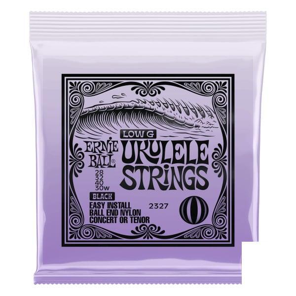 Ernie Ball Concert & Tenor Nylon Ball End Ukulele Strings Wound G - Black