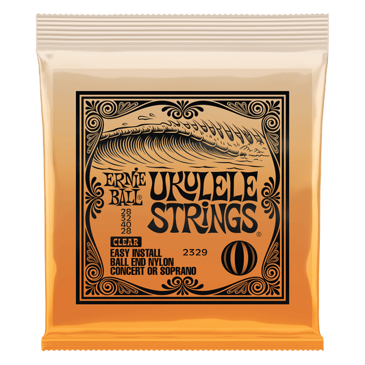 Ernie Ball 2329 Ukulele Ukulele Strings Concert/Soprano Clear Nylon w/ Ball Ends