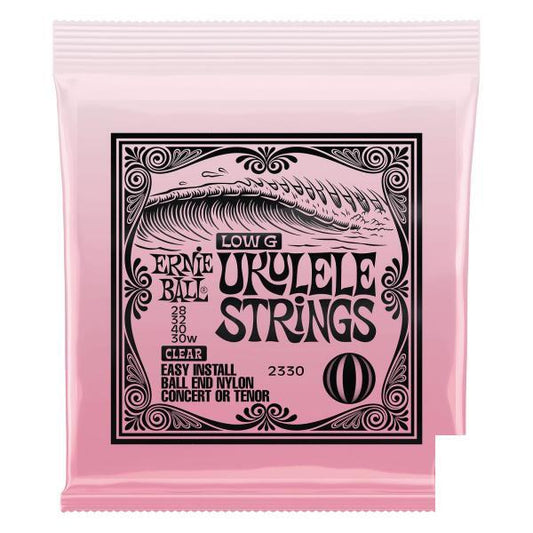 Ernie Ball Ernie Ball Concert Nylon Ball End Ukulele Strings, Clear