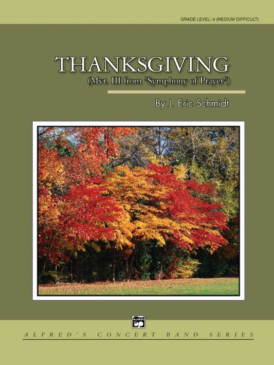 Thanksgiving Concert Band Sheet Music Grade 4