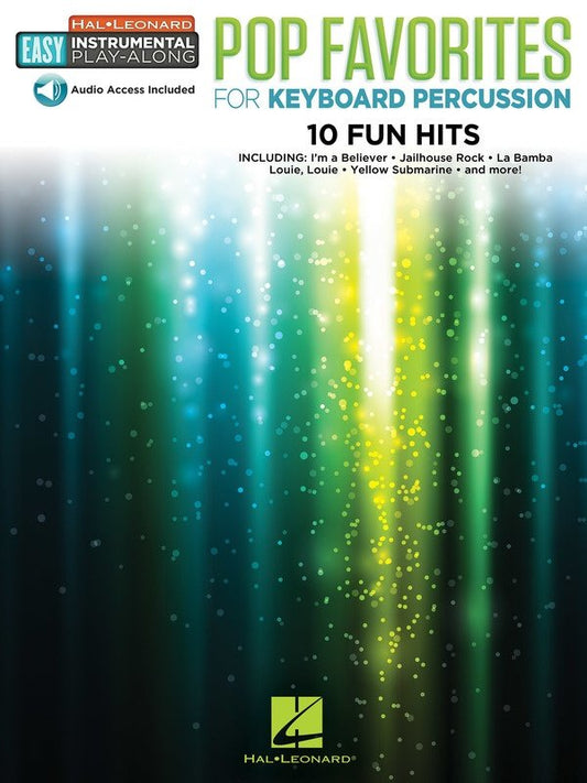 Pop Favorites for Keyboard Percussion — Book/Online Audio (Hal Leonard / Easy Instrumental Play-Along)