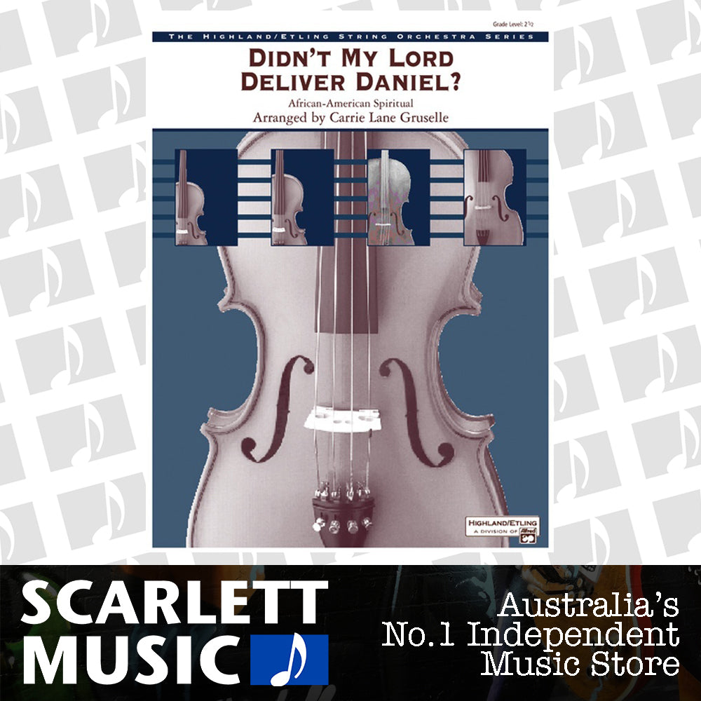 Didnt My Lord Deliver Daniel String Orchestra Gr 2.5 — view 2