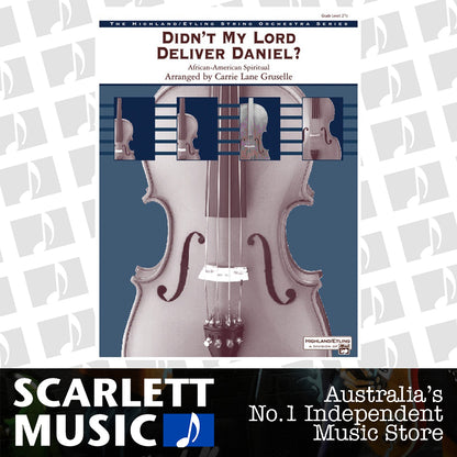 Didnt My Lord Deliver Daniel String Orchestra Gr 2.5 — view 2