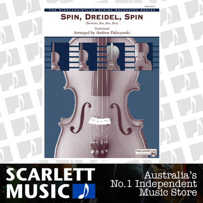 Spin Dreidel Spin String Orchestra Sheet Music — view 2