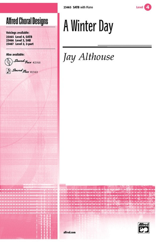 Winter Day SATB Piano Choral Sheet Music