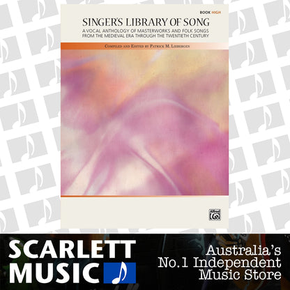 Singers Library of Song High Voice Vocal Sheet Music — view 2