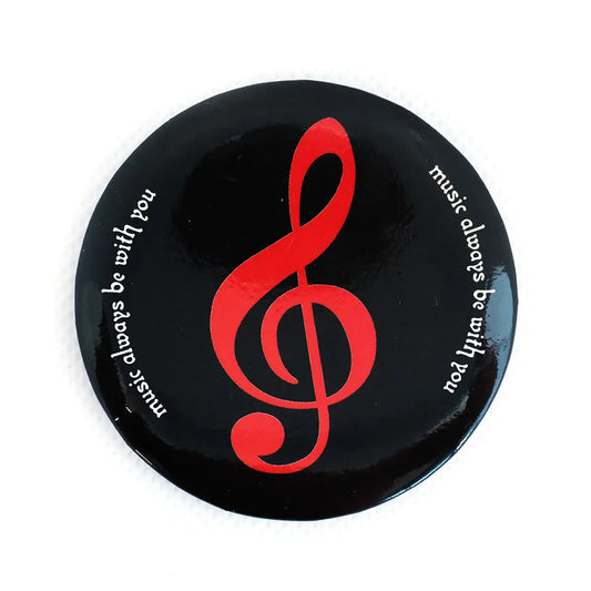 Black Badge with Red Clef