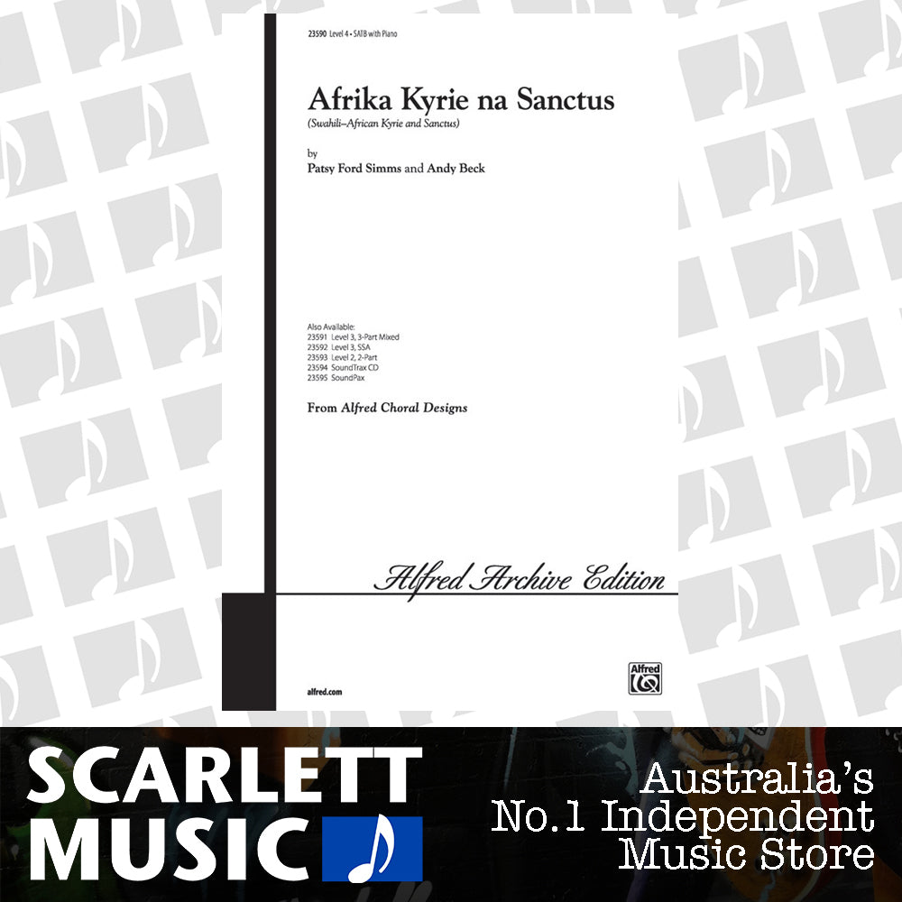 Afrika Kyrie Na Sanctus SATB Choral Sheet Music — view 2