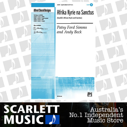 Afrika Kyrie Na Sanctus 3 Pt Mixed Choral Sheet Music — view 2