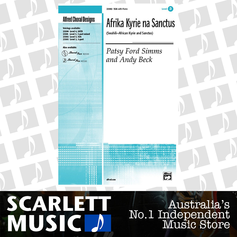 Afrika Kyrie Na Sanctus SSA Choral Sheet Music — view 2