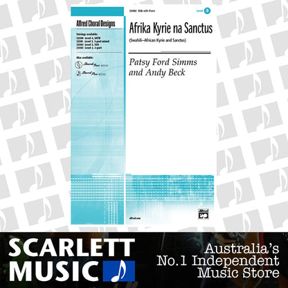 Afrika Kyrie Na Sanctus SSA Choral Sheet Music — view 2