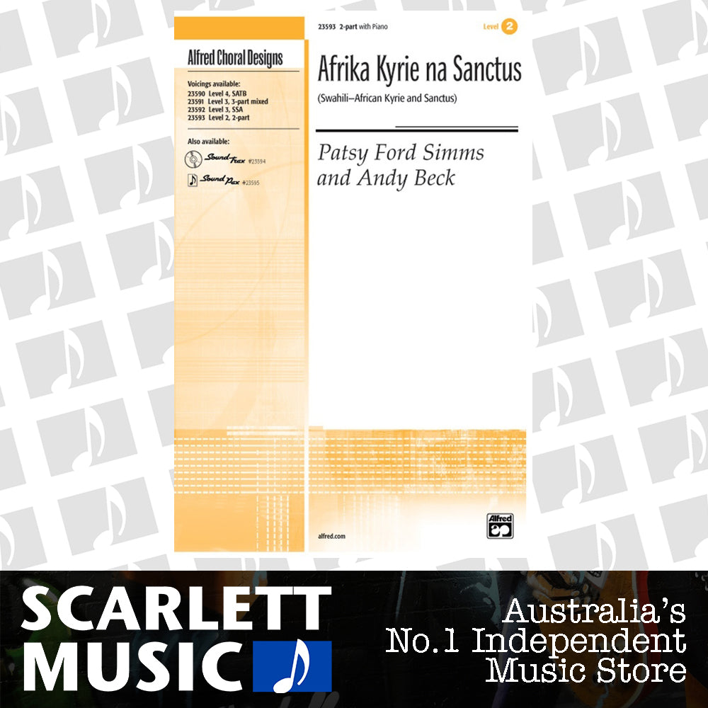 Afrika Kyrie Na Sanctus 2 Part Choral Sheet Music — view 2