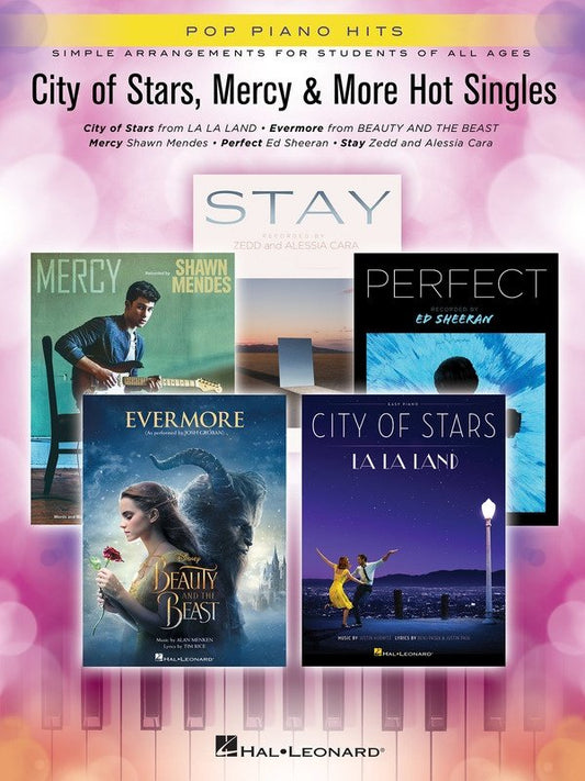 City of Stars, Mercy & More Hot Singles — Easy Piano with Lyrics (Hal Leonard) — Pop Piano Hits