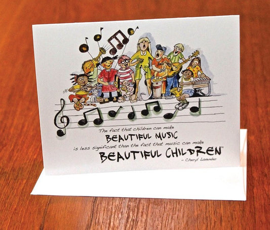 Beautiful Music, Beautiful Children Notecards 10-Pack (Hal Leonard)