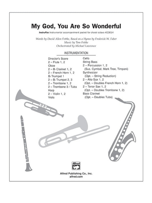 My God You Are So Wonderful Instrupax
