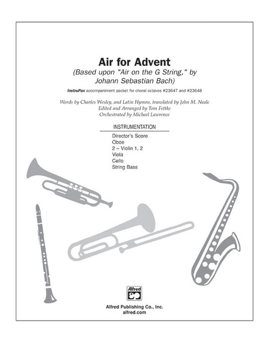 Air for Advent Instrupax Choral Sheet Music and Accompaniments