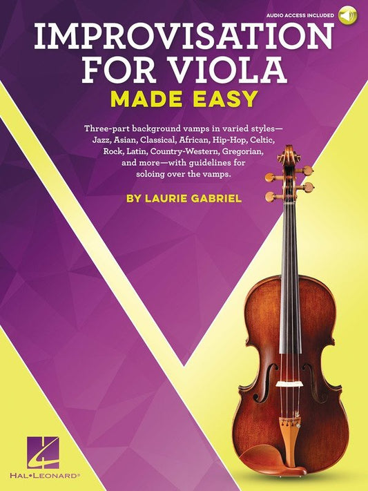 Improvisation for Viola Made Easy — Book/Online Audio (Hal Leonard)