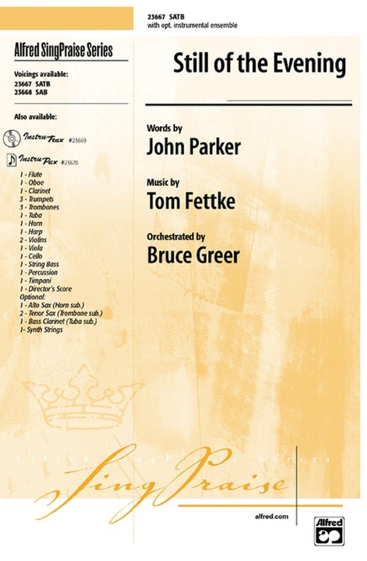 Still of the Evening SATB Choral Sheet Music
