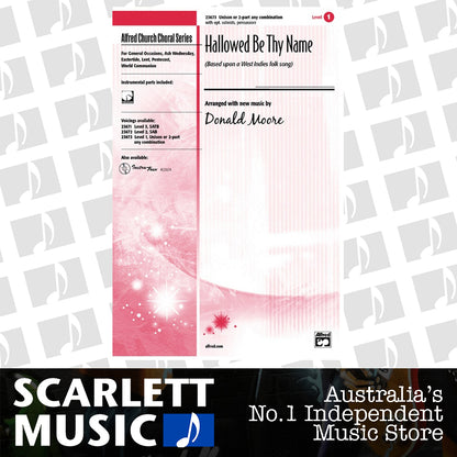 Hallowed Be Thy Name Unison 2 Part Ac — view 2