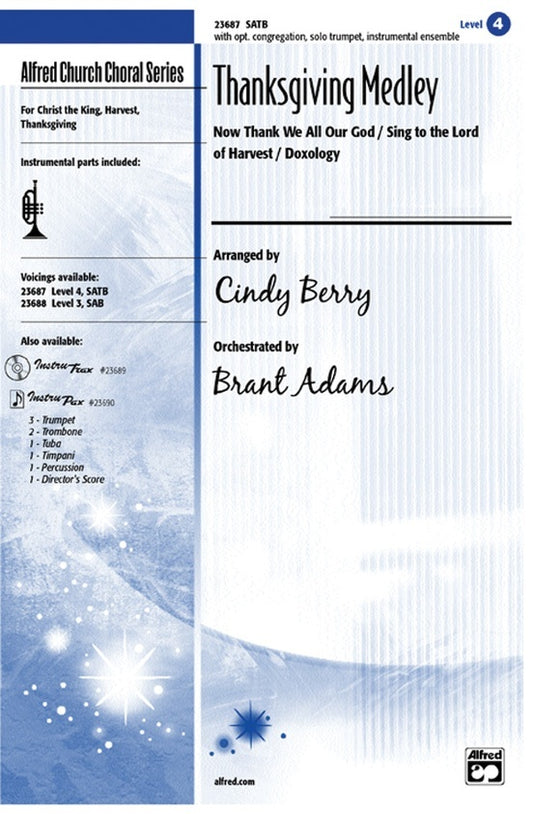Thanksgiving Medley SATB Choral Sheet Music