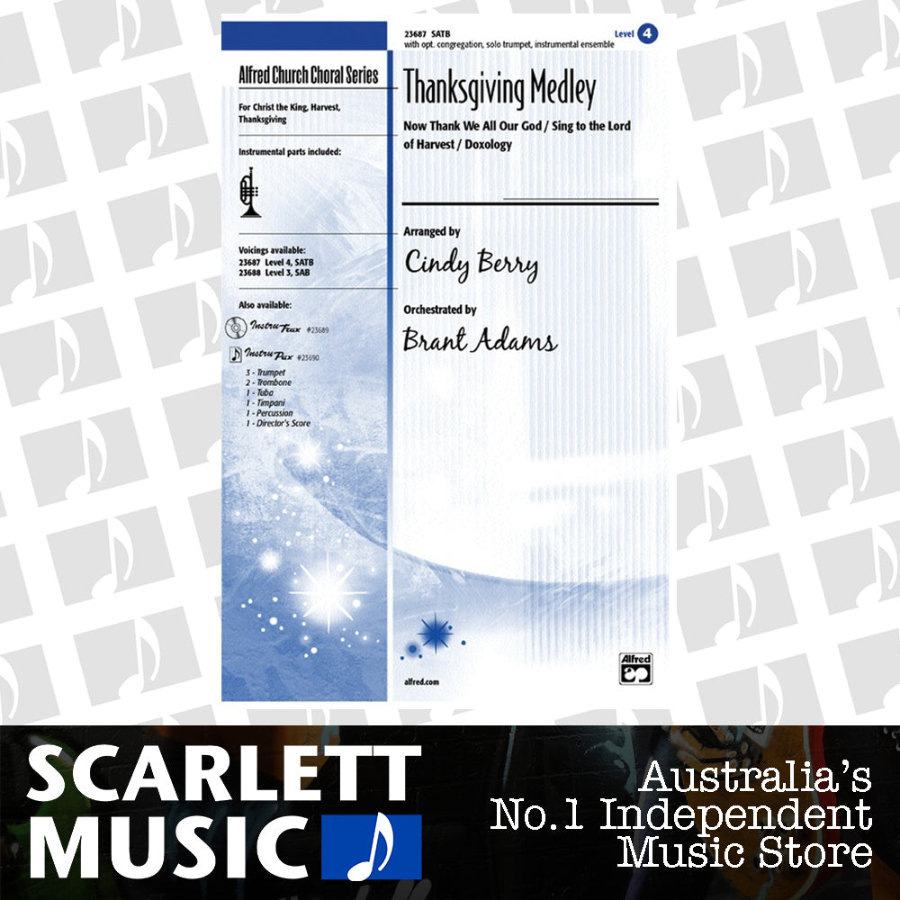 Thanksgiving Medley SATB Choral Sheet Music — view 2