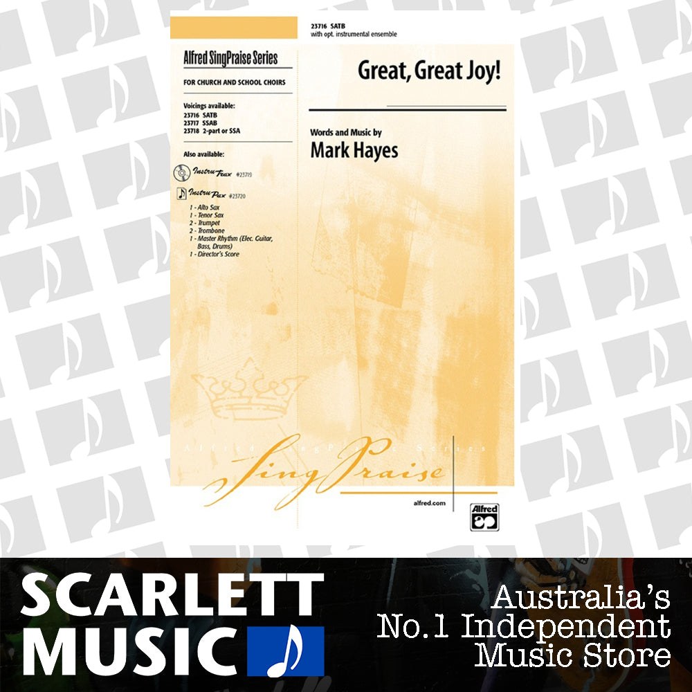 Great Great Joy SATB Arr Hayes — view 2