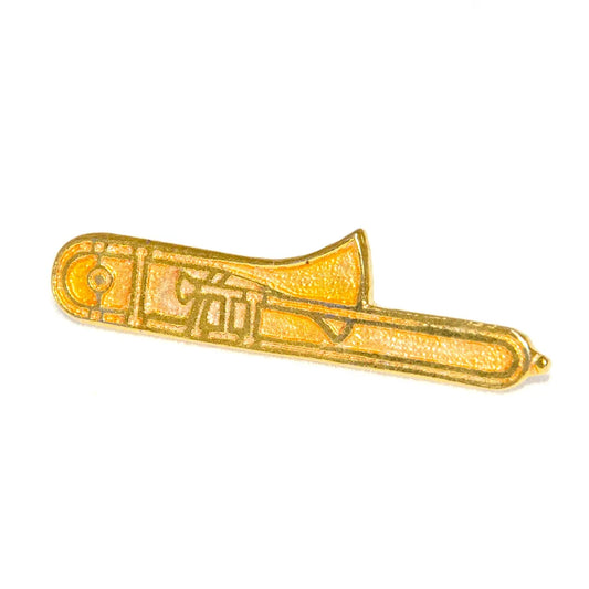Coloured Enamel Trombone Brooch 25-30mm