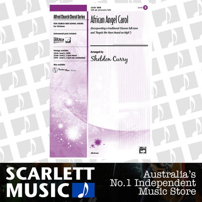 African Angel Carol SATB Choral Sheet Music — view 2