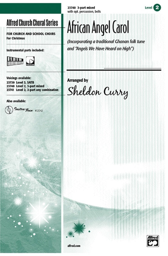 African Angel Carol 3 Part Mixed Choral Sheet Music