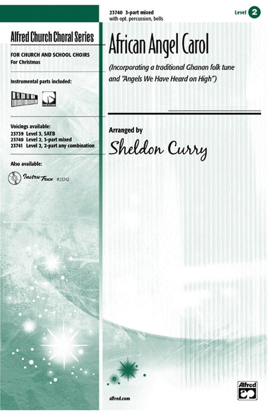 African Angel Carol 3 Part Mixed Choral Sheet Music
