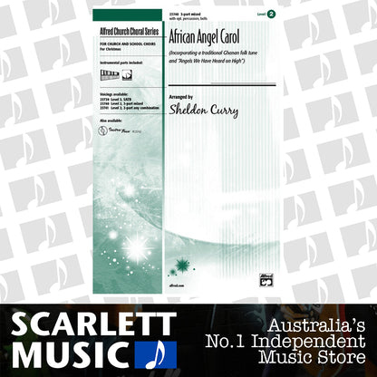 African Angel Carol 3 Part Mixed Choral Sheet Music — view 2